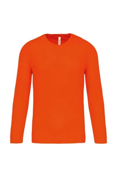  MEN'S LONG-SLEEVED SPORTS T-SHIRT - Proact Fluorescent Orange