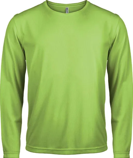  MEN'S LONG-SLEEVED SPORTS T-SHIRT - Proact Lime