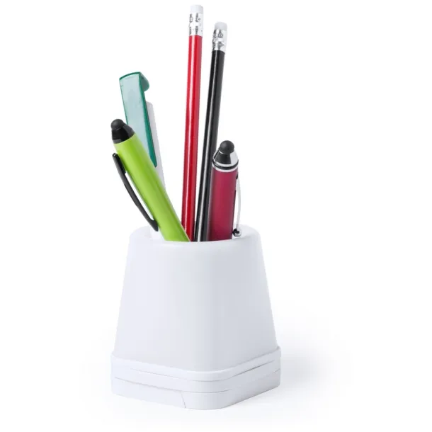  USB hub 2.0, pen holder, phone stand white