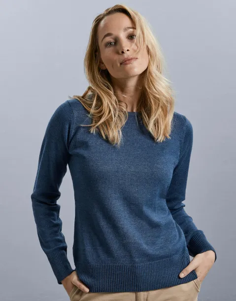  Ladies' Crew Neck Knitted Pullover - Russell Collection