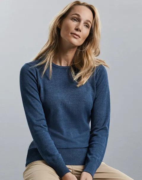  Ladies' Crew Neck Knitted Pullover - Russell Collection