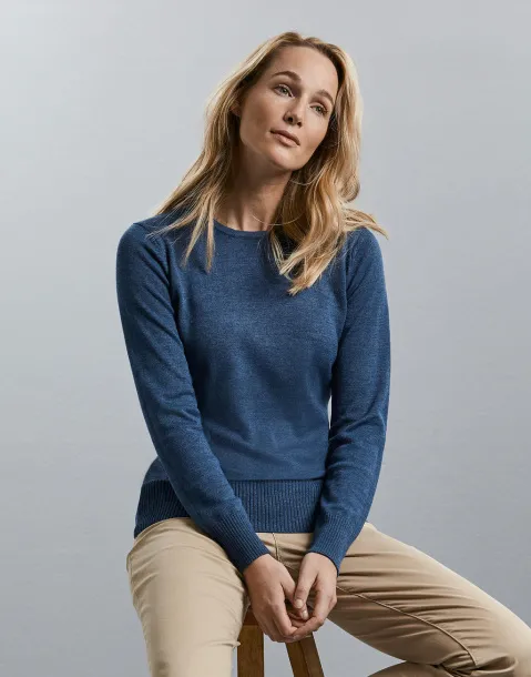  Ladies' Crew Neck Knitted Pullover - Russell Collection