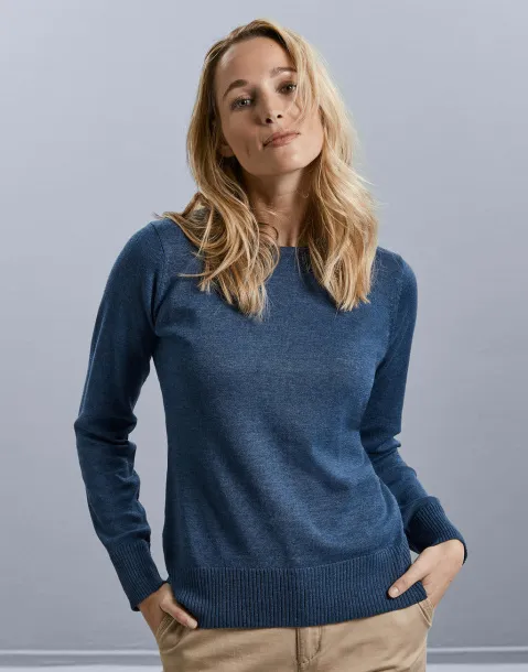  Ladies' Crew Neck Knitted Pullover - Russell Collection