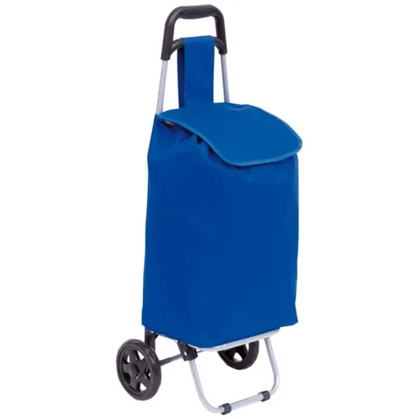  Foldable shopping trolley navy blue
