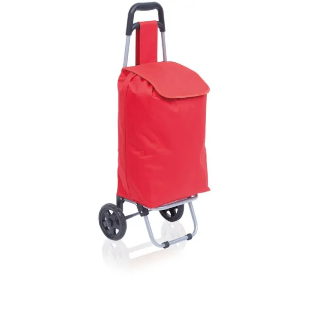  Foldable shopping trolley red