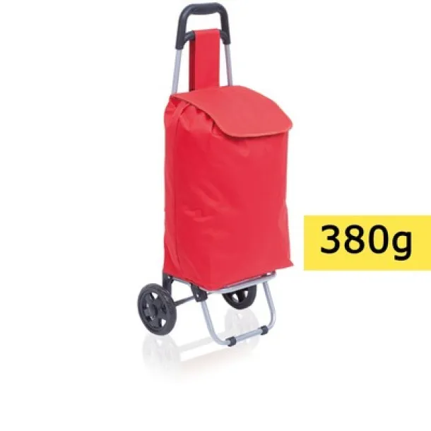  Foldable shopping trolley red