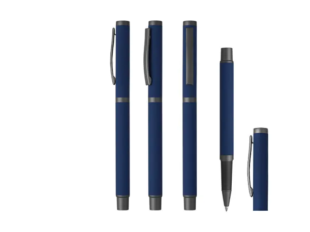 TITANIUM R metal roller pen Royal blue