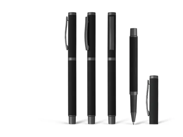 TITANIUM R metal roller pen Black