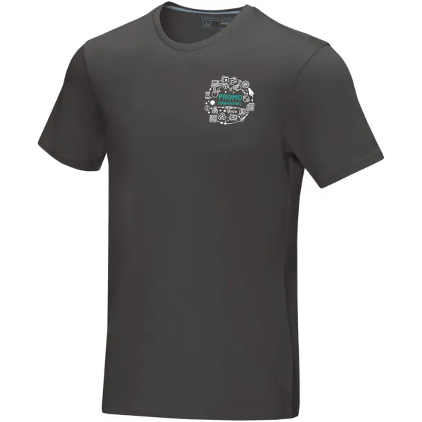 Azurite short sleeve men’s GOTS organic t-shirt - Elevate NXT Storm grey