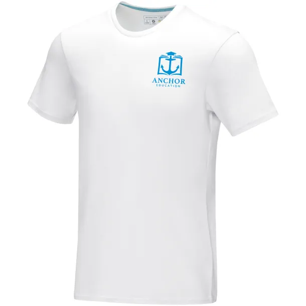 Azurite short sleeve men’s GOTS organic t-shirt - Elevate NXT White