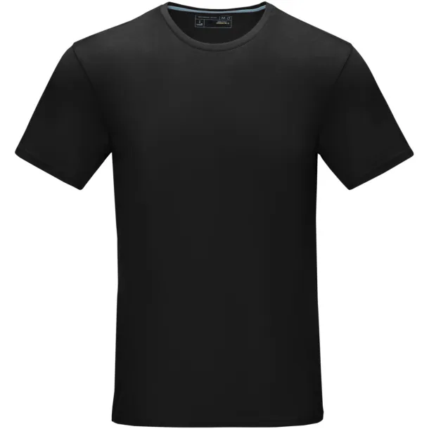 Azurite short sleeve men’s GOTS organic t-shirt - Elevate NXT Solid black