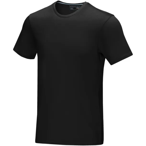 Azurite short sleeve men’s GOTS organic t-shirt - Elevate NXT Solid black