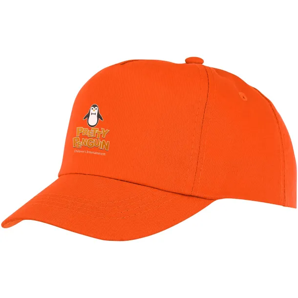 Feniks kids 5 panel cap - Elevate Essentials Orange