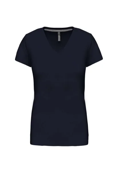  LADIES' SHORT-SLEEVED V-NECK T-SHIRT - Kariban Navy