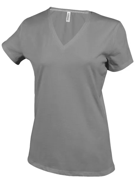  LADIES' SHORT-SLEEVED V-NECK T-SHIRT - Kariban Oxford Grey