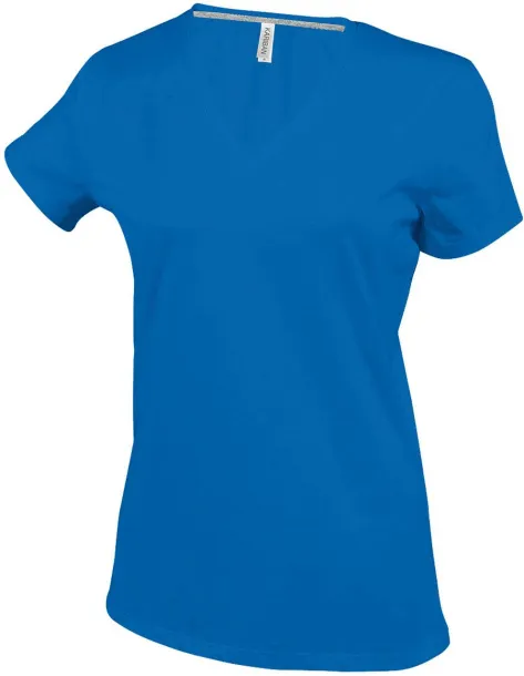  LADIES' SHORT-SLEEVED V-NECK T-SHIRT - Kariban Light Royal Blue