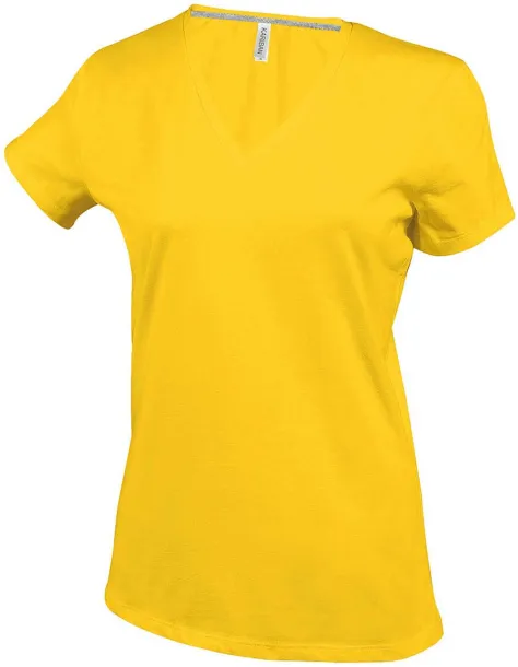  LADIES' SHORT-SLEEVED V-NECK T-SHIRT - Kariban Yellow