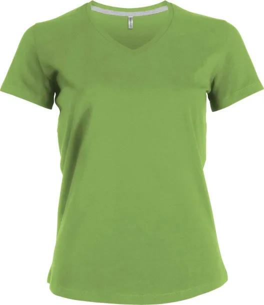  LADIES' SHORT-SLEEVED V-NECK T-SHIRT - Kariban Lime