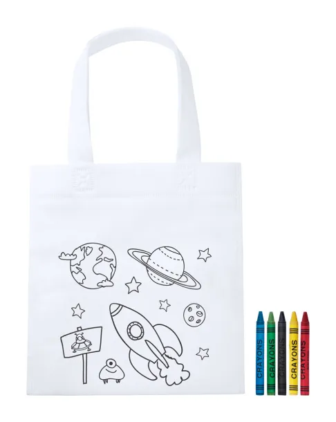 Mosby colouring shopping bag White