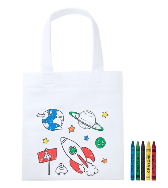 Sendak colouring shopping bag White