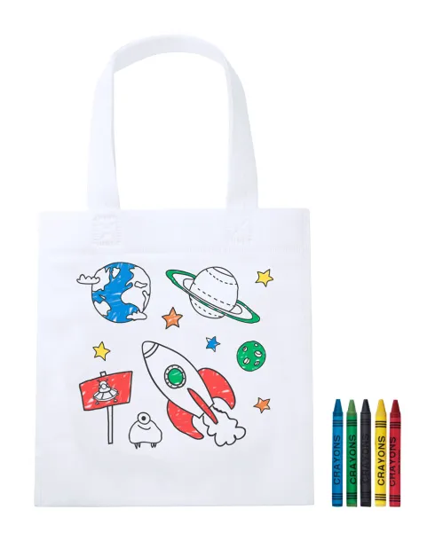 Sendak colouring shopping bag White