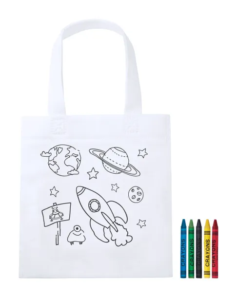 Sendak colouring shopping bag White