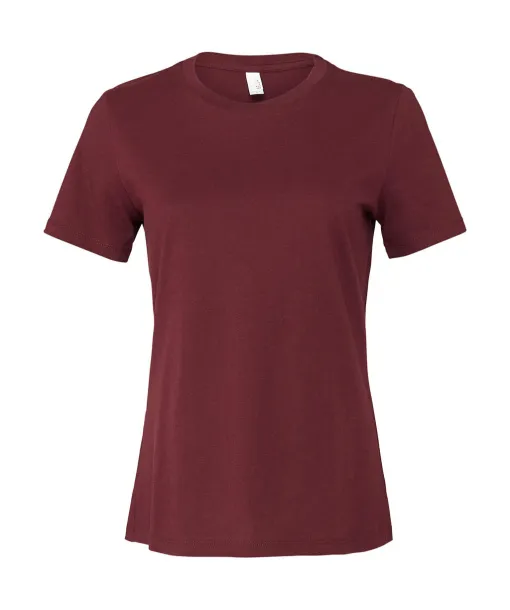  Women's Relaxed Jersey Short Sleeve Tee - Bella+Canvas Maroon