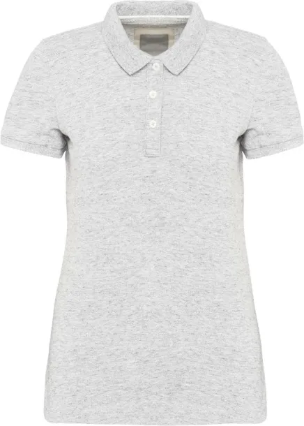  LADIES' VINTAGE SHORT SLEEVE POLO SHIRT - Kariban Ash