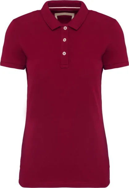  LADIES' VINTAGE SHORT SLEEVE POLO SHIRT - Kariban Red