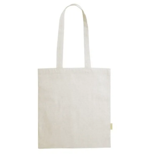  Recycled cotton shopping bag, 120 g/m2 beige