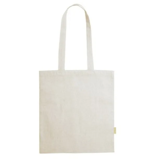  Recycled cotton shopping bag, 120 g/m2 beige