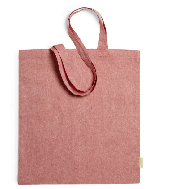  Recycled cotton shopping bag, 120 g/m2 red