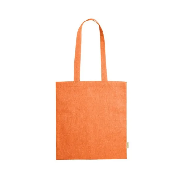  Recycled cotton shopping bag, 120 g/m2 orange