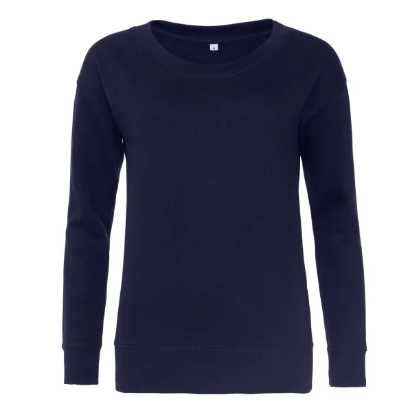  WOMEN'S FASHION SWEAT - Just Hoods Oxford Navy