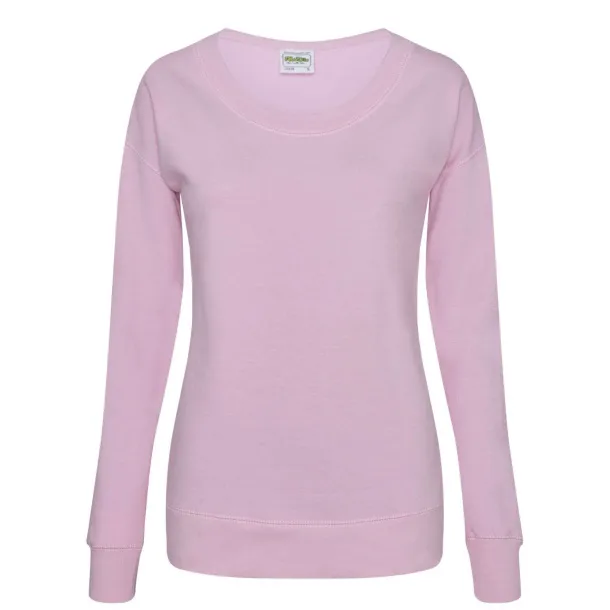  WOMEN'S FASHION SWEAT - Just Hoods Baby Pink