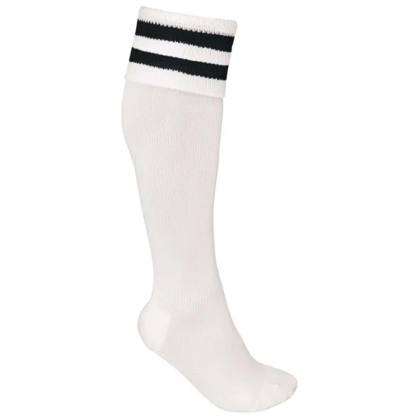  STRIPED SPORTS SOCKS - Proact White Dark Royal Blue