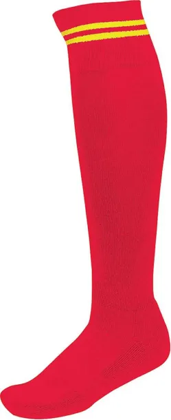  Sportske čarape s prugama - Proact Sporty Red Sporty Yellow