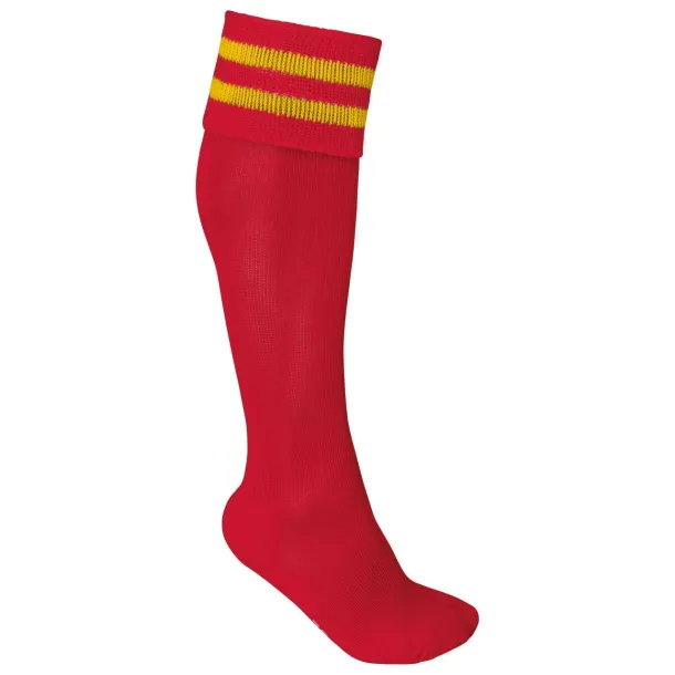  Sportske čarape s prugama - Proact Sporty Red Sporty Yellow