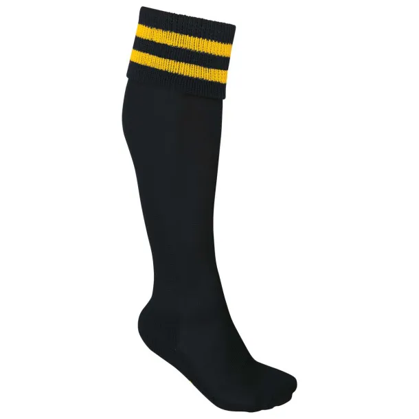  STRIPED SPORTS SOCKS - Proact Black Sporty Yellow