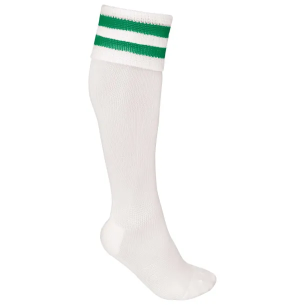  STRIPED SPORTS SOCKS - Proact White Sporty Kelly Green