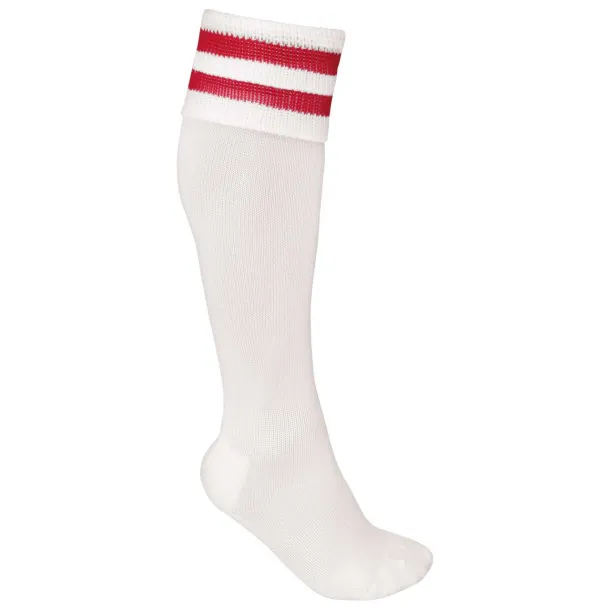  STRIPED SPORTS SOCKS - Proact White Sporty Red