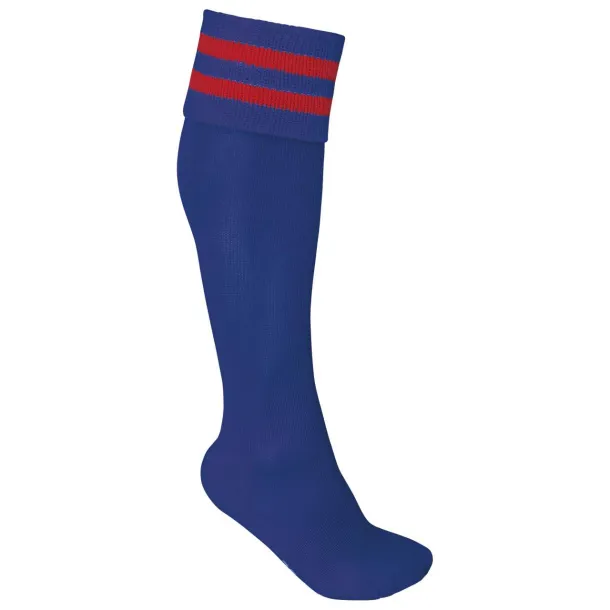  Sportske čarape s prugama - Proact Dark Royal Blue Sporty Yellow