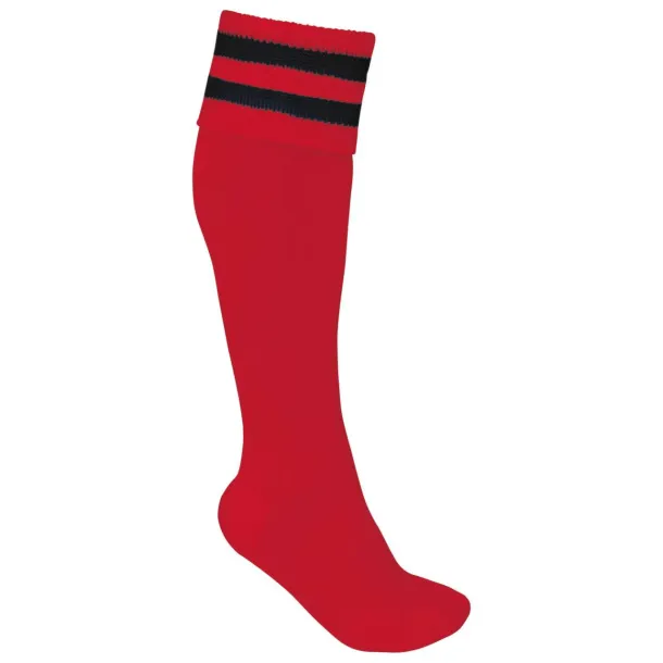  STRIPED SPORTS SOCKS - Proact Sporty Red Black