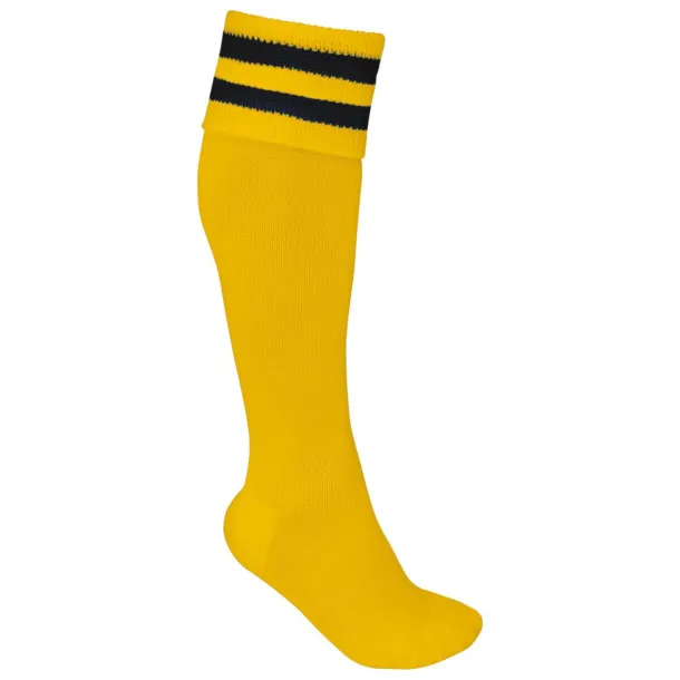  STRIPED SPORTS SOCKS - Proact Sporty Yellow Dark Royal Blue