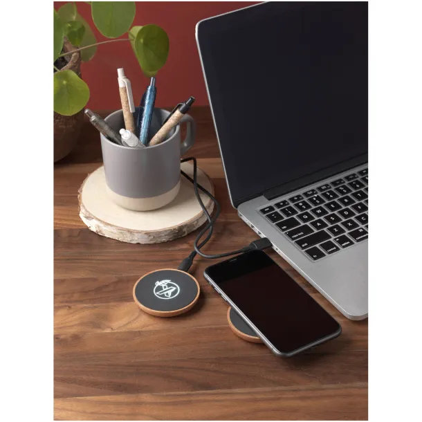 SCX.design W13 10W wooden wireless charging station - SCX.design Brown