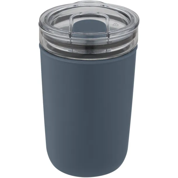 Bello 420 ml glass tumbler with recycled plastic outer wall Ice blue