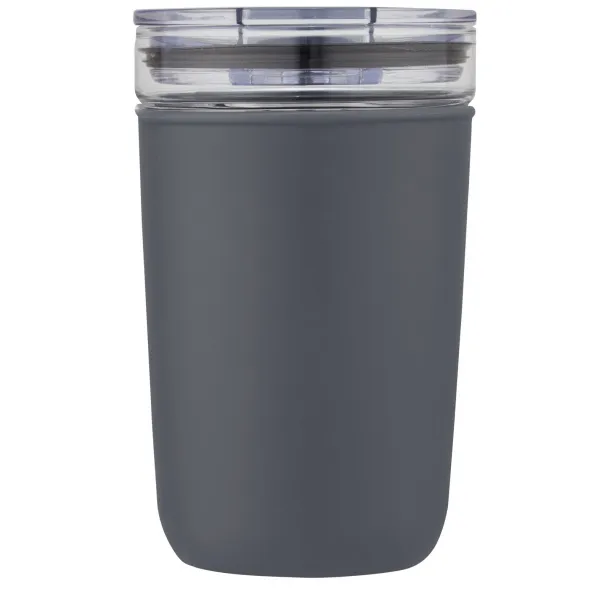 Bello 420 ml glass tumbler with recycled plastic outer wall Grey