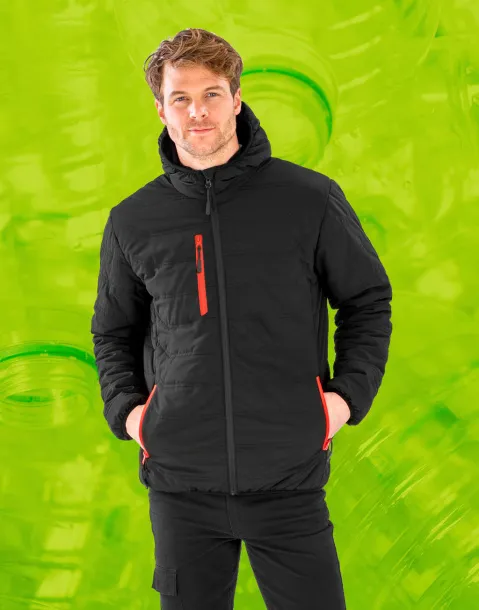  Black Compass Padded Winter Jacket - Result Recycled