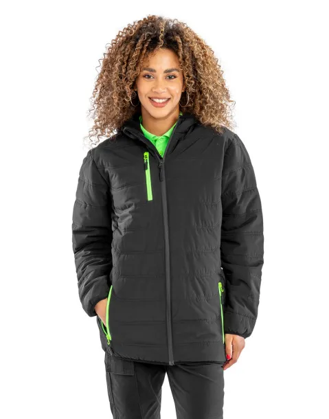  Black Compass Padded Winter Jacket - Result Recycled