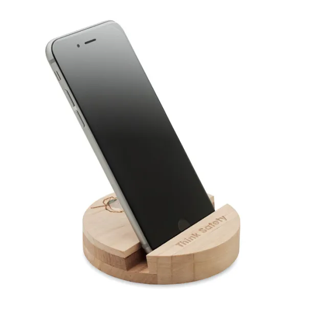 GROW ROUND STAND Birch wood phone stand Wood